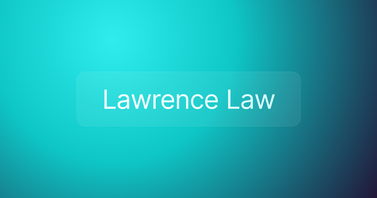 Lawrence Law