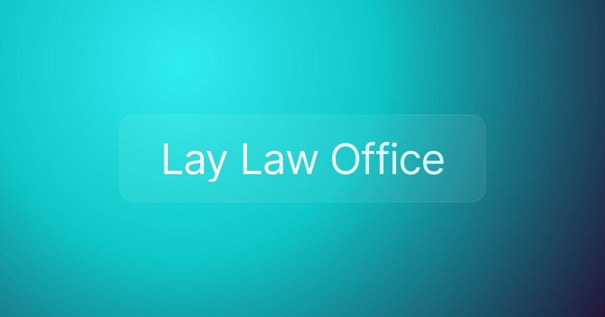 Lay Law Office