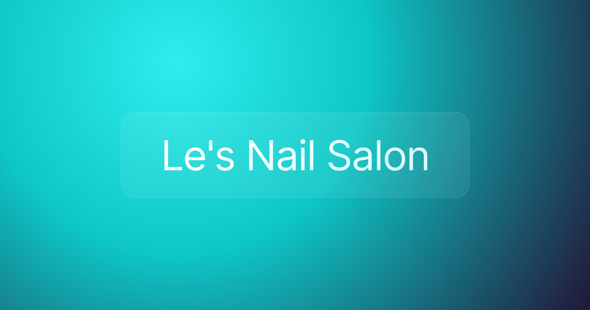 Le's Nail Salon