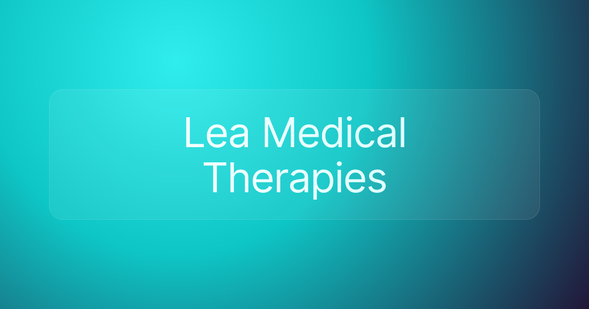 Lea Medical Therapies