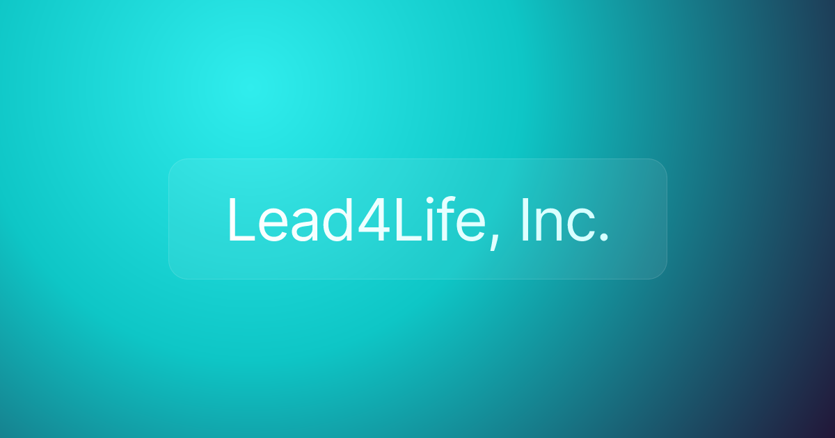 Lead4Life, Inc.