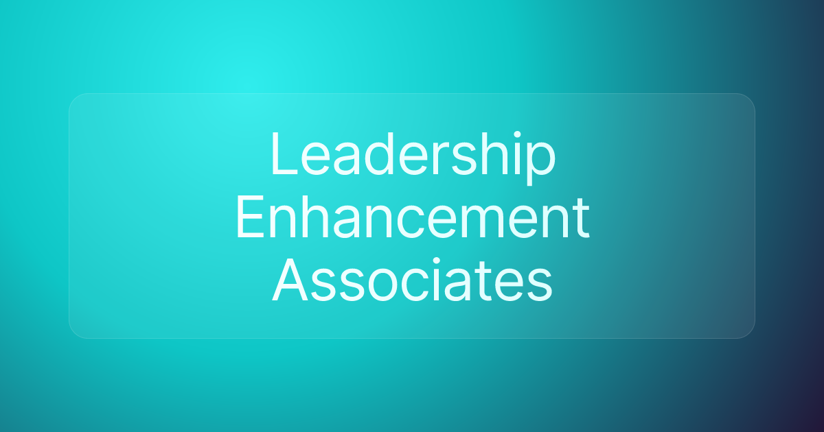 Leadership Enhancement Associates