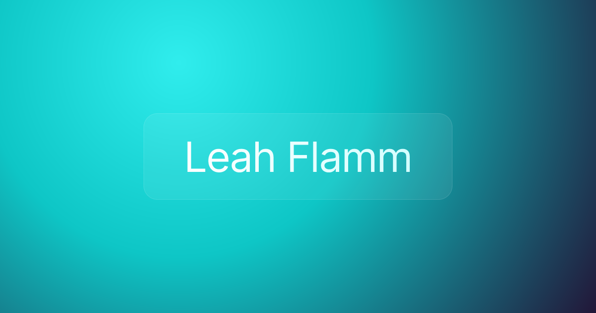 Leah Flamm