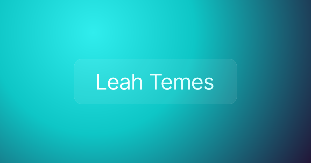 Leah Temes