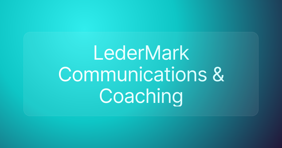 LederMark Communications & Coaching