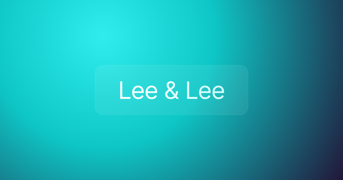 Lee & Lee