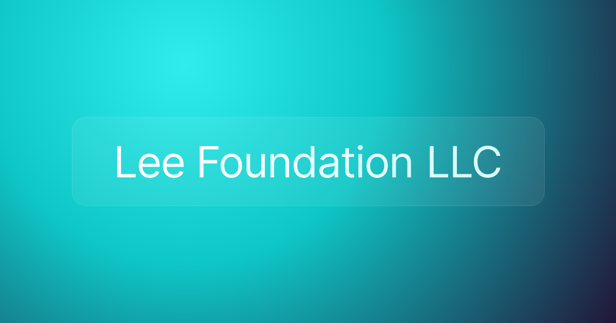 Lee Foundation LLC