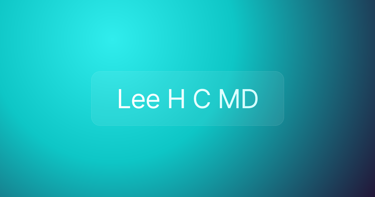 Lee H C MD