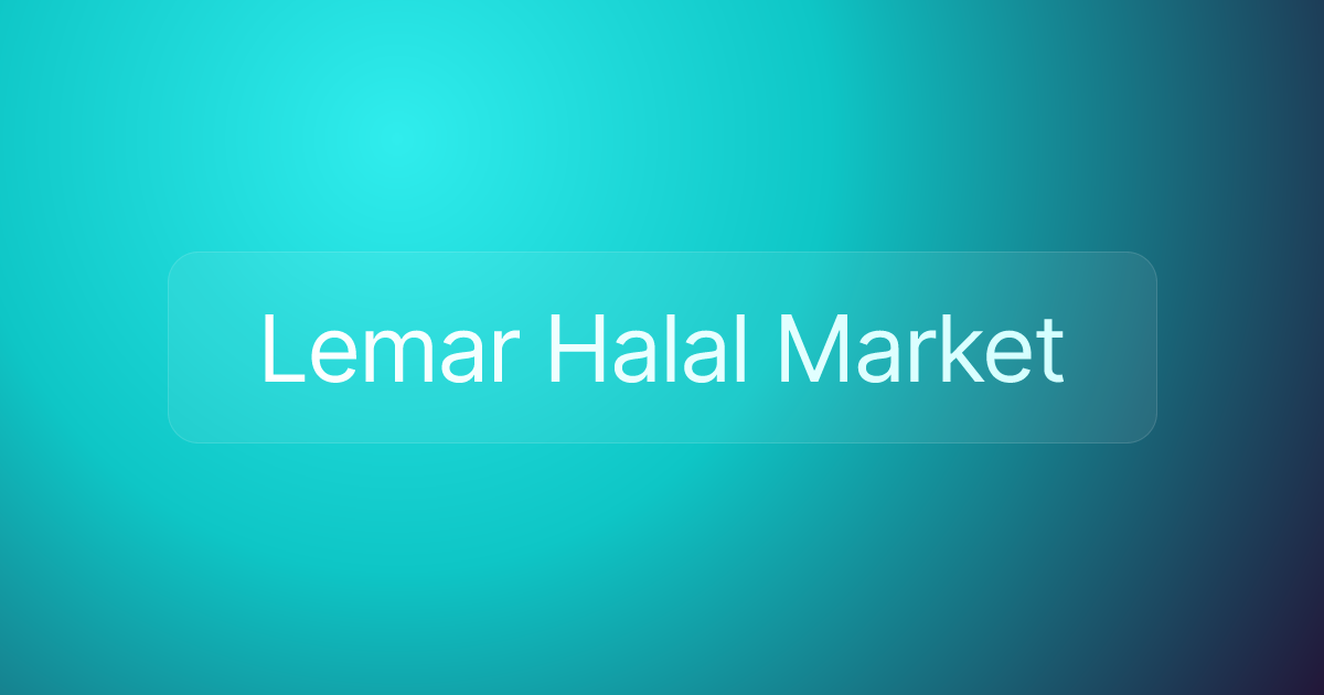 Lemar Halal Market