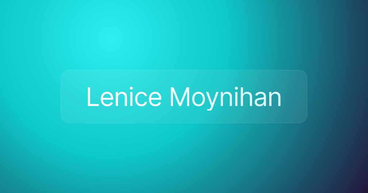 Lenice Moynihan