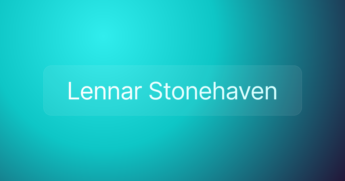 Lennar Stonehaven