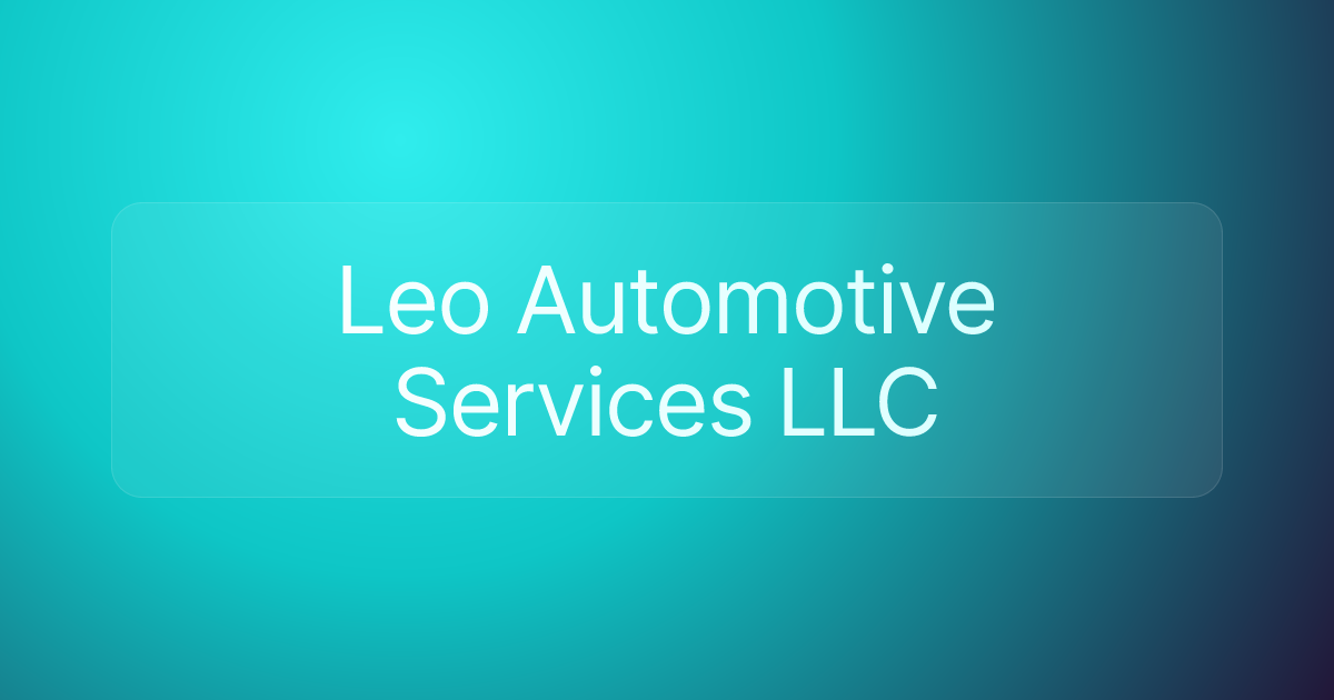 Leo Automotive Services LLC