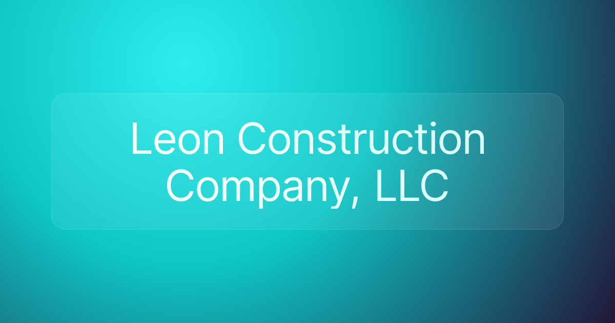 Leon Construction Company, LLC