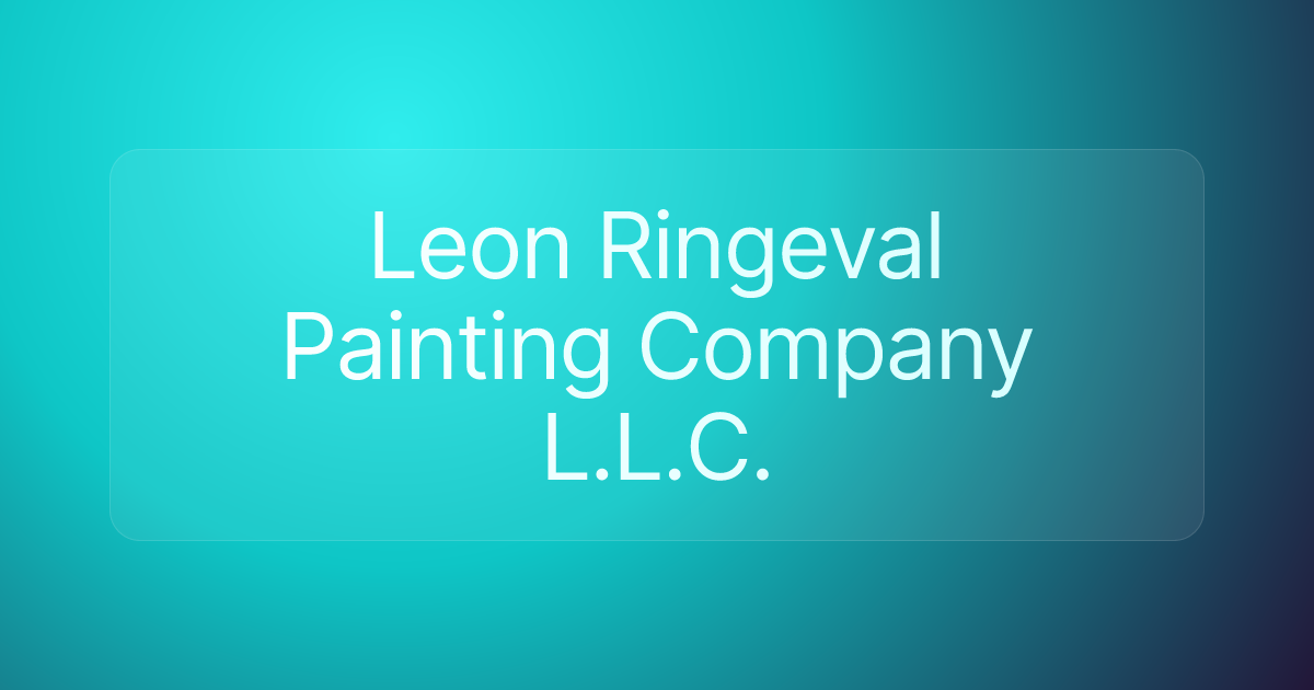 Leon Ringeval Painting Company L.L.C.