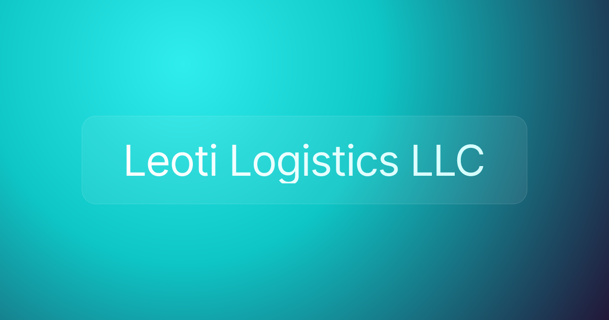 Leoti Logistics LLC