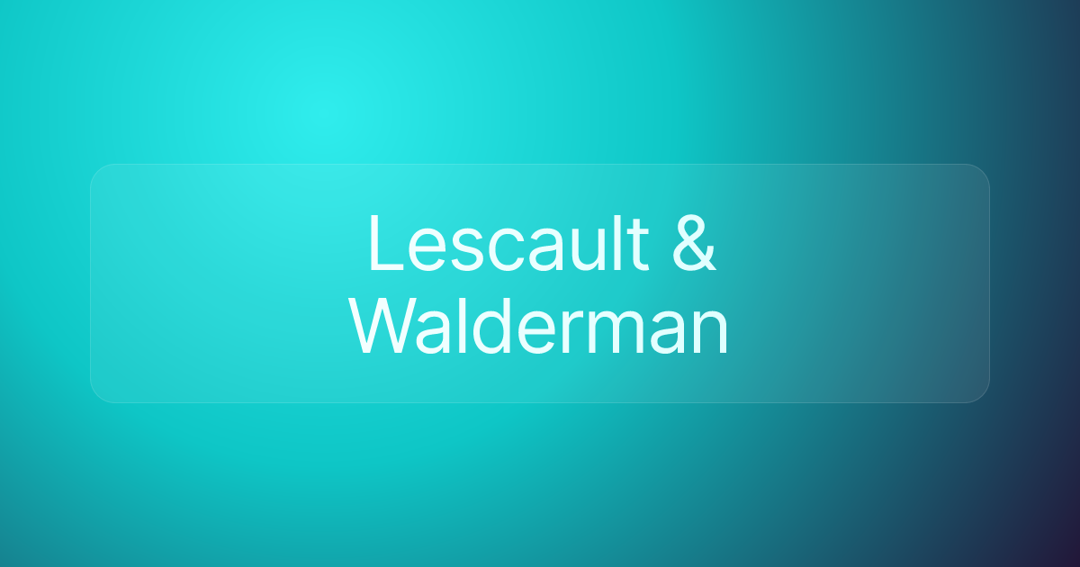 Lescault & Walderman