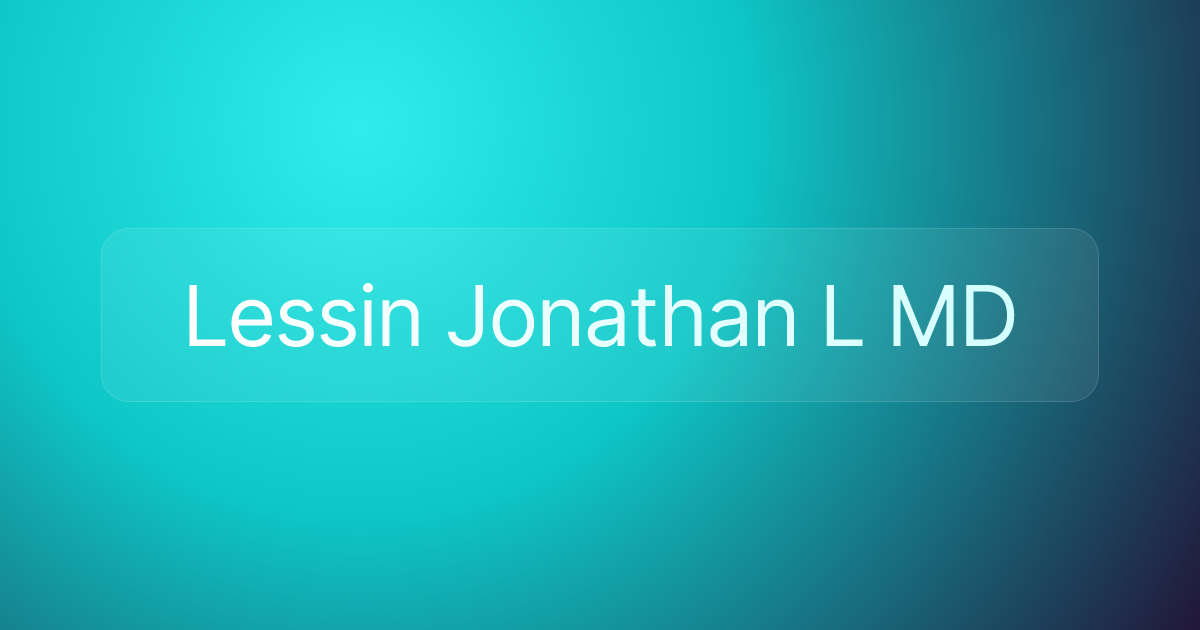 Lessin Jonathan L MD