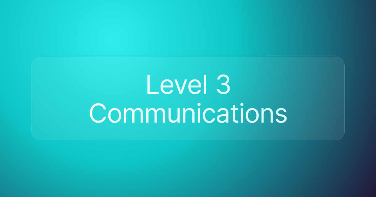 Level 3 Communications