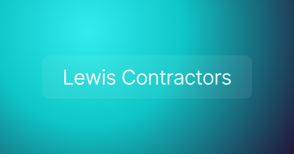 Lewis Contractors