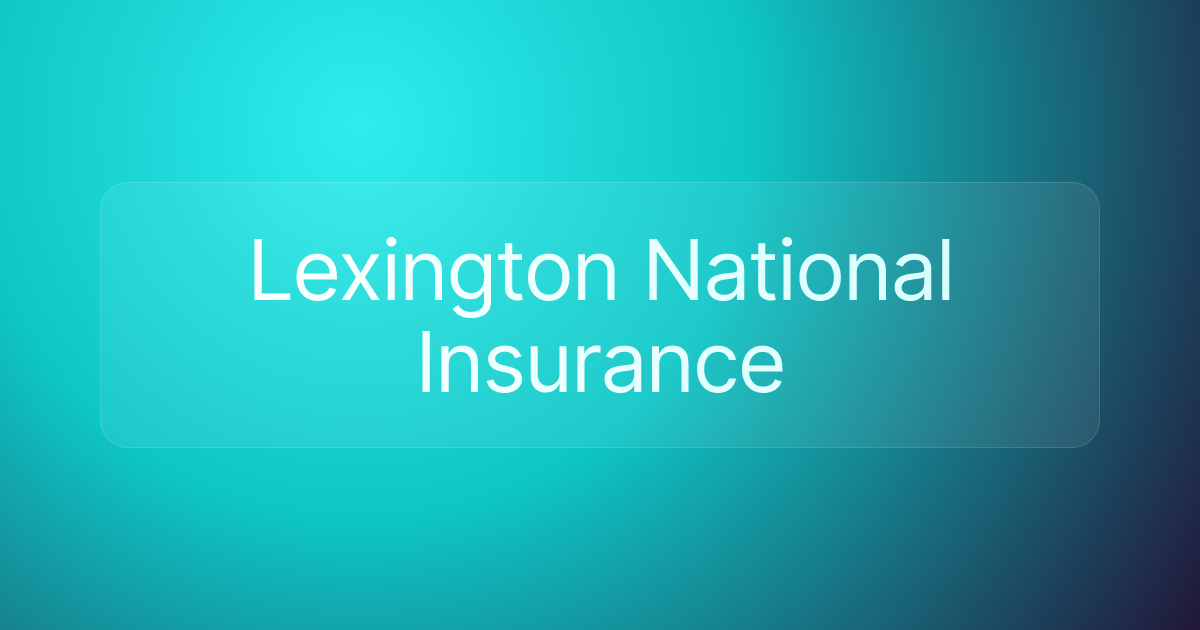 Lexington National Insurance
