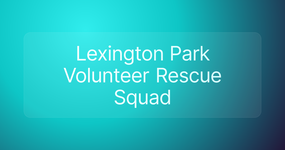 Lexington Park Volunteer Rescue Squad