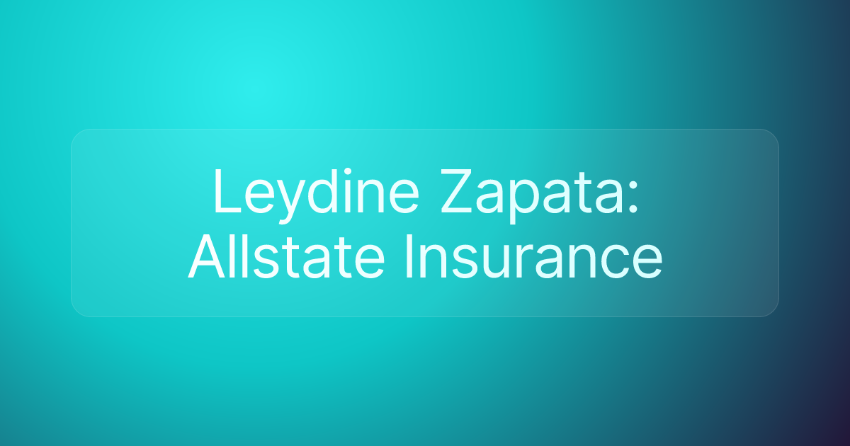 Leydine Zapata: Allstate Insurance