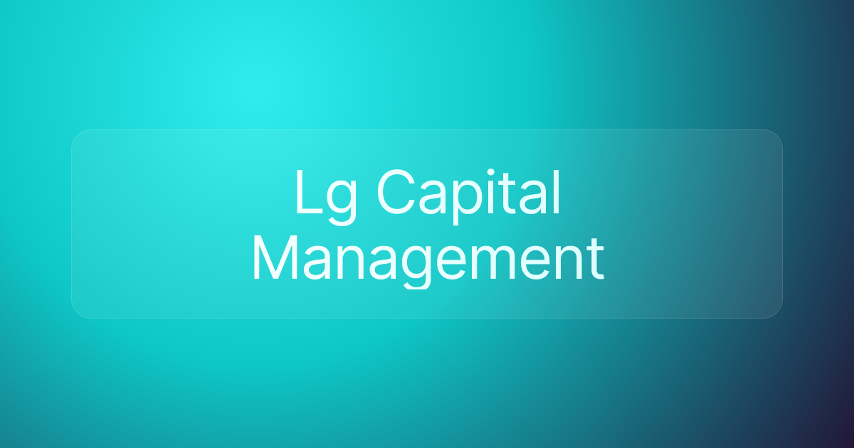 Lg Capital Management
