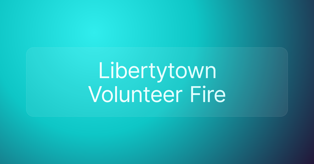 Libertytown Volunteer Fire