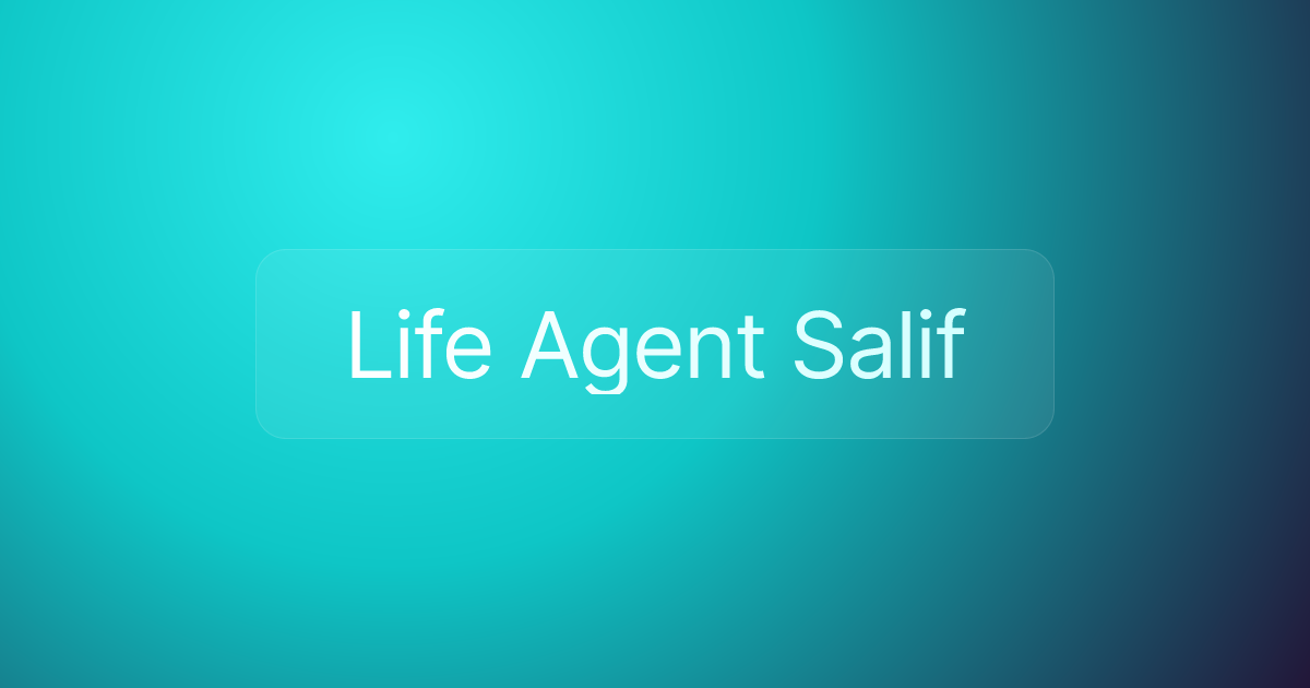 Life Agent Salif