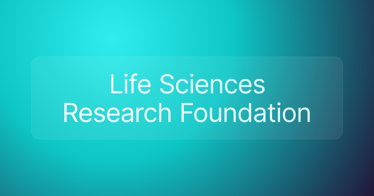Life Sciences Research Foundation