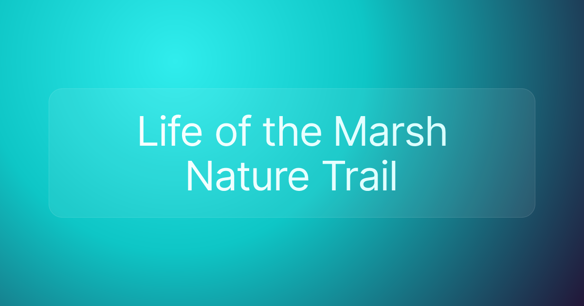 Life of the Marsh Nature Trail