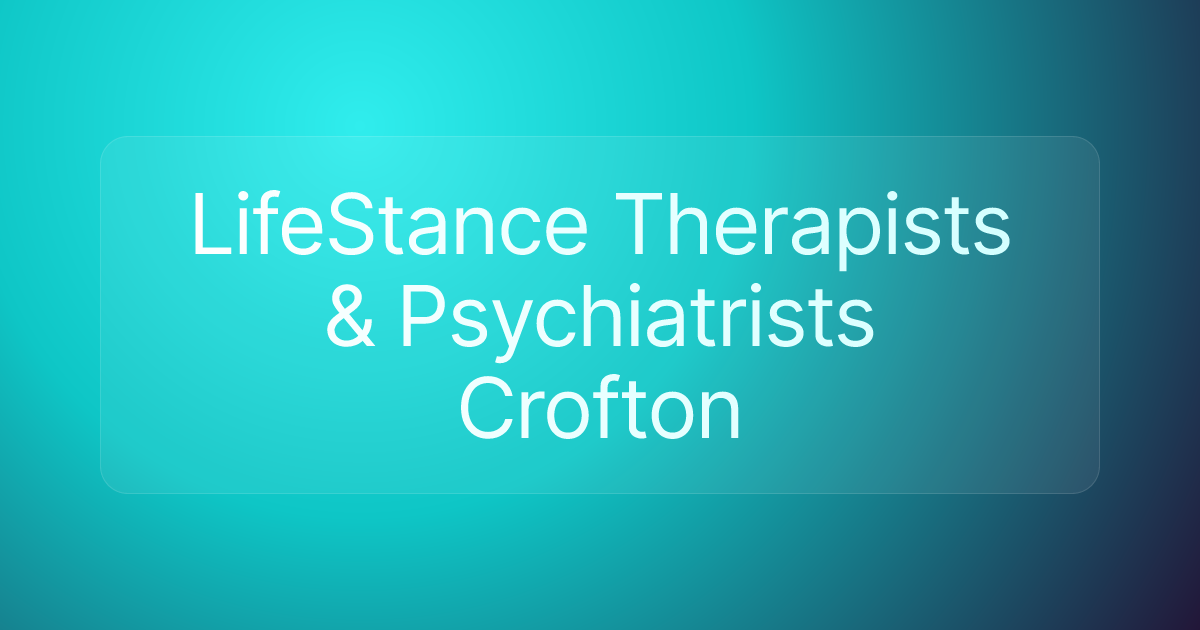 LifeStance Therapists & Psychiatrists Crofton