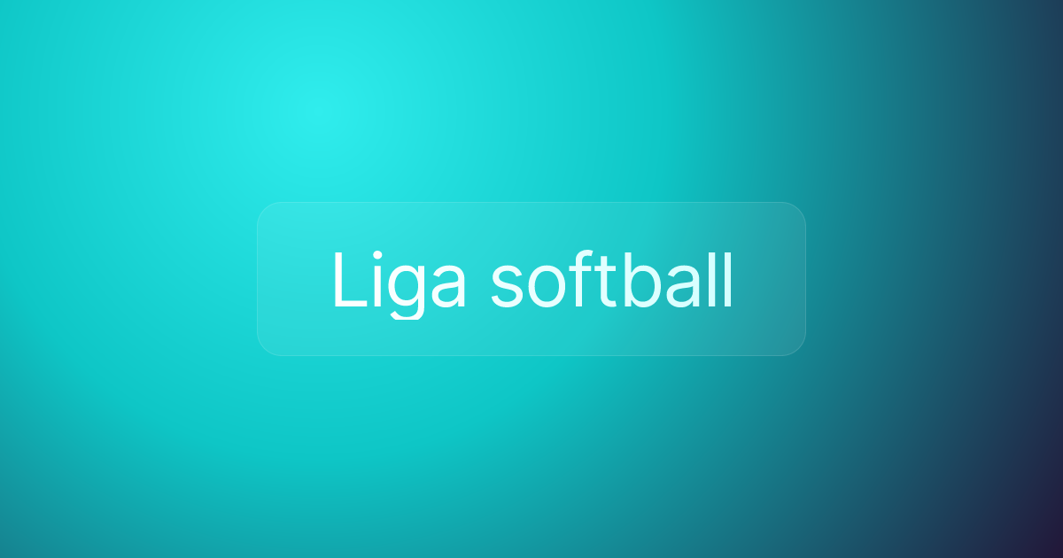 Liga softball