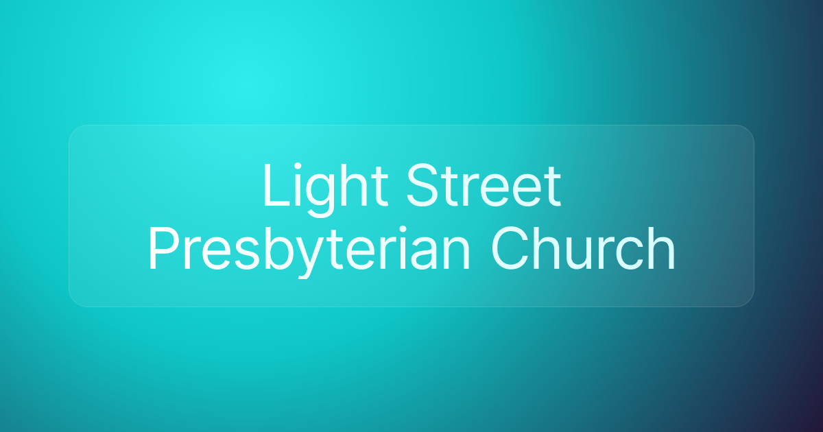 Light Street Presbyterian Church