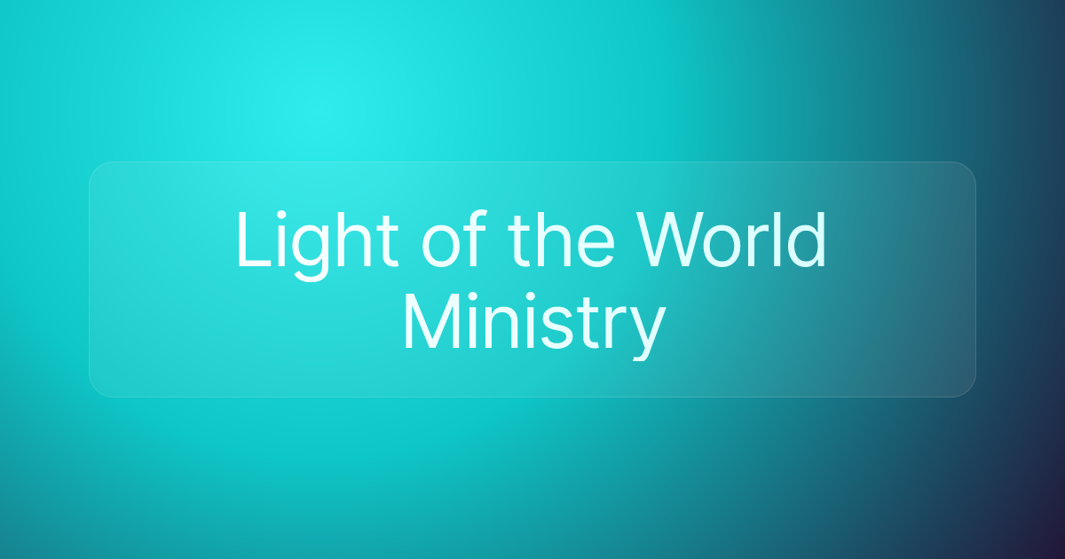 Light of the World Ministry
