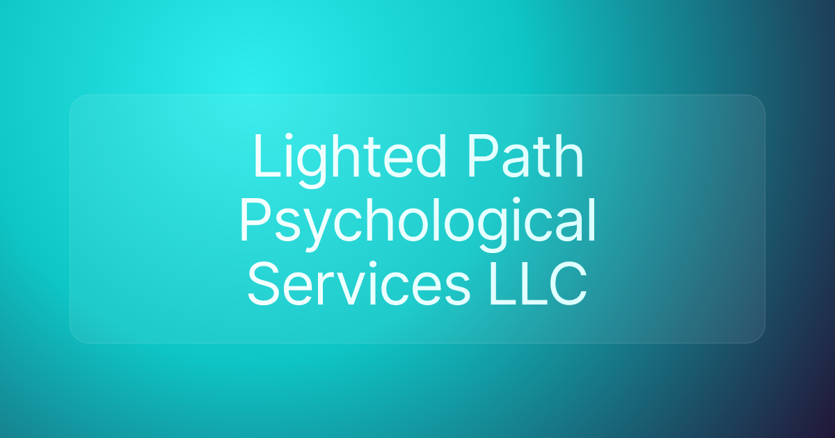 Lighted Path Psychological Services LLC