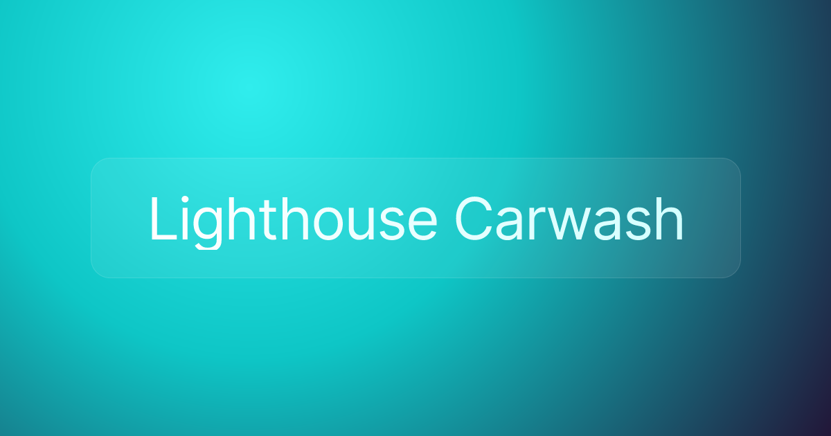 Lighthouse Carwash