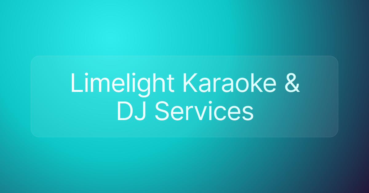 Limelight Karaoke & DJ Services