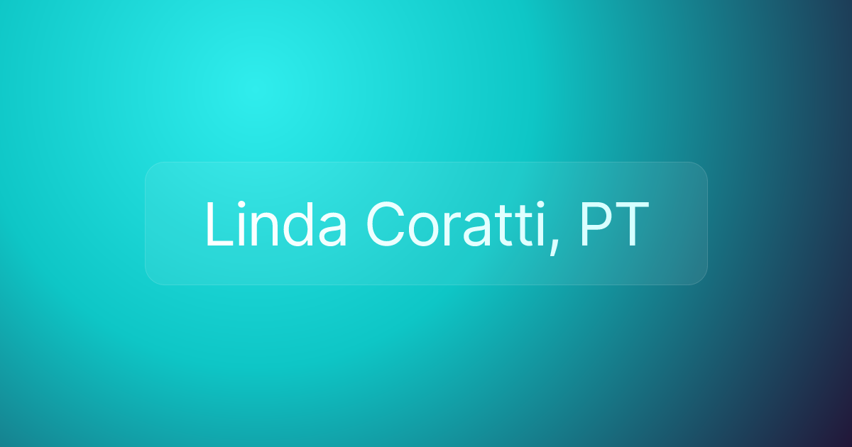 Linda Coratti, PT