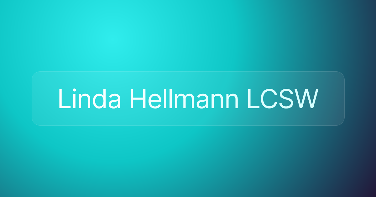 Linda Hellmann LCSW