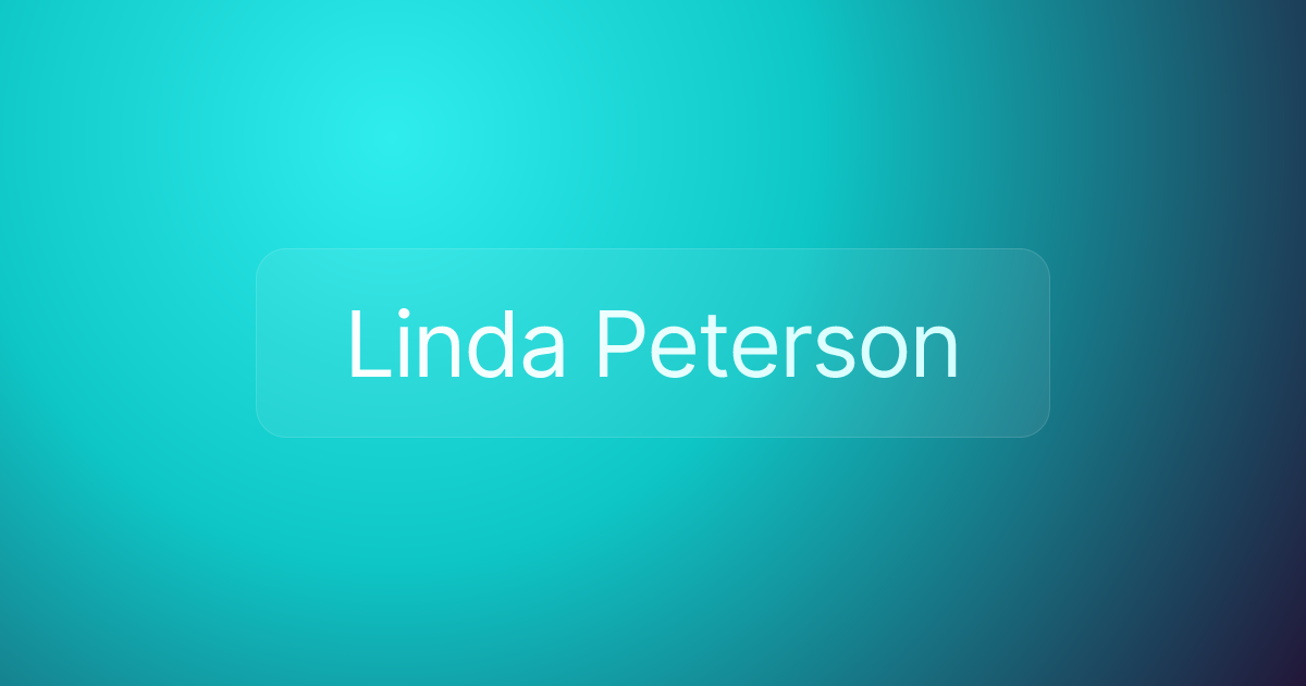 Linda Peterson