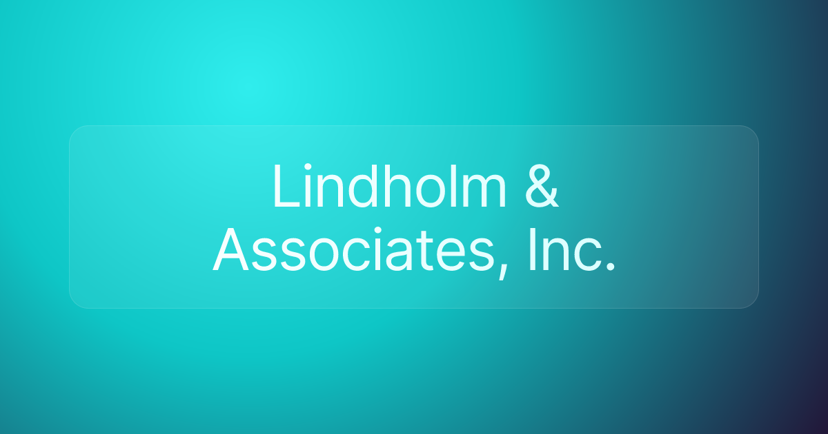 Lindholm & Associates, Inc.