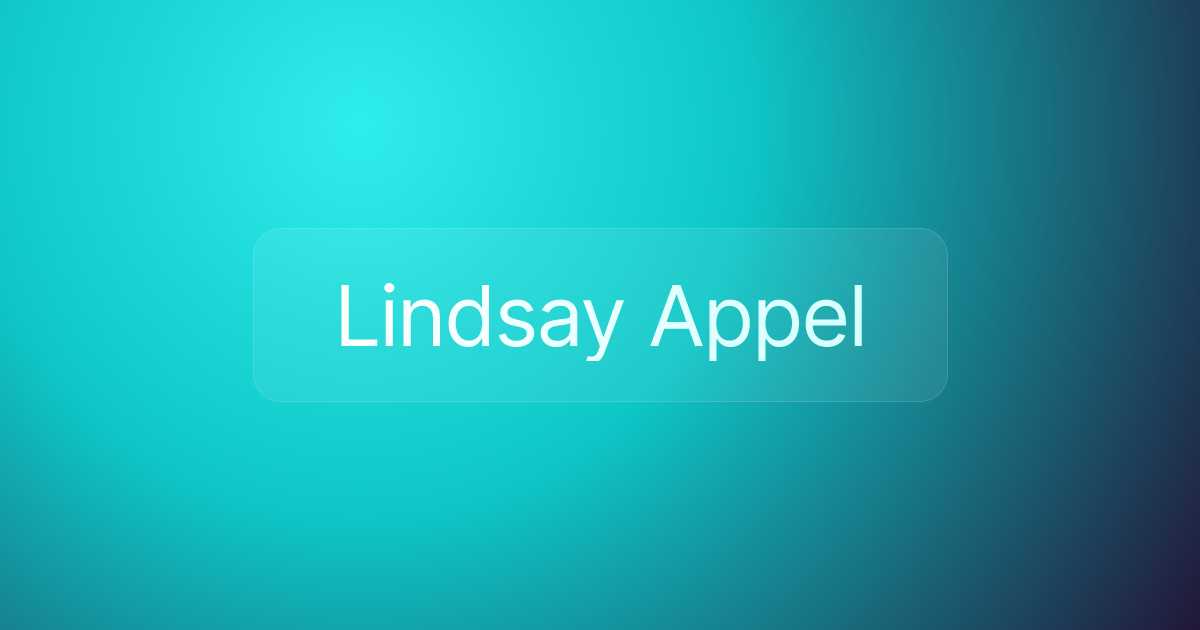 Lindsay Appel