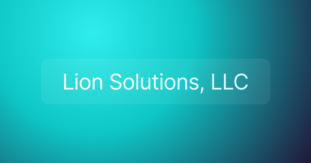 Lion Solutions, LLC