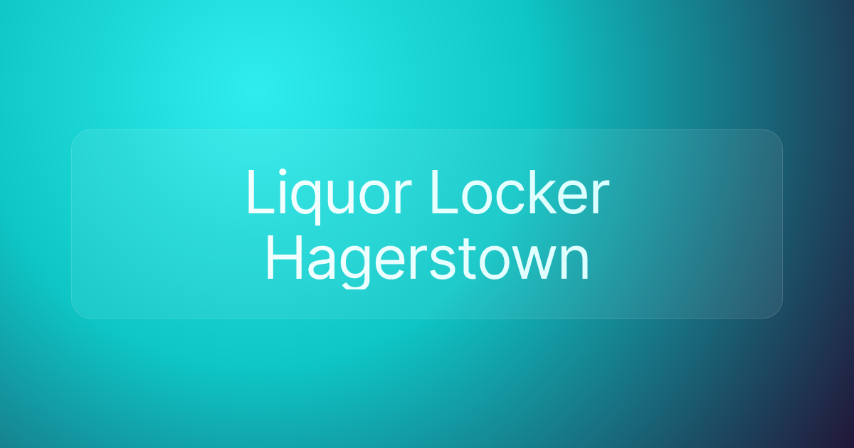 Liquor Locker Hagerstown