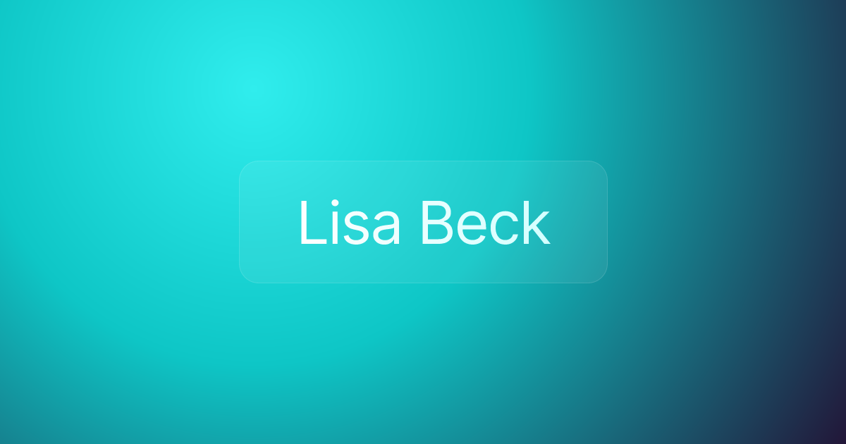 Lisa Beck