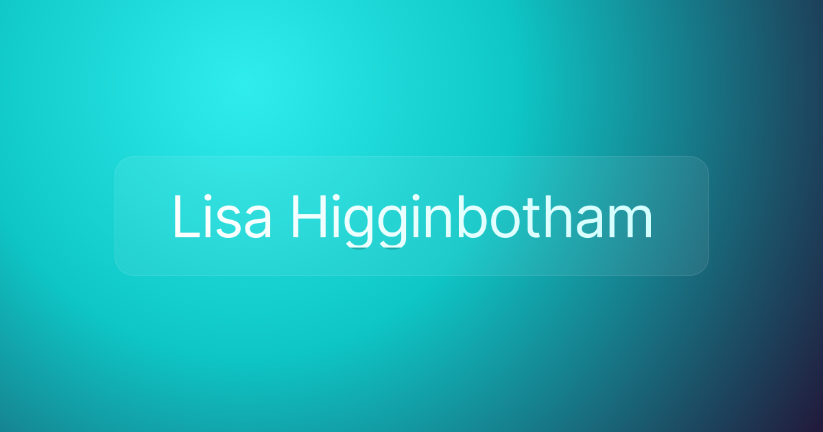 Lisa Higginbotham