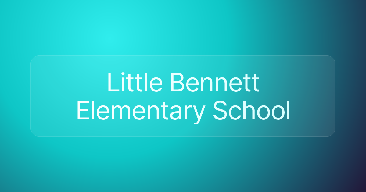 Little Bennett Elementary School