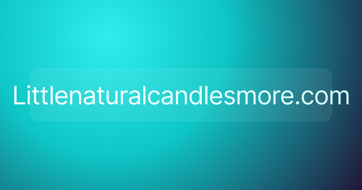 Littlenaturalcandlesmore.com