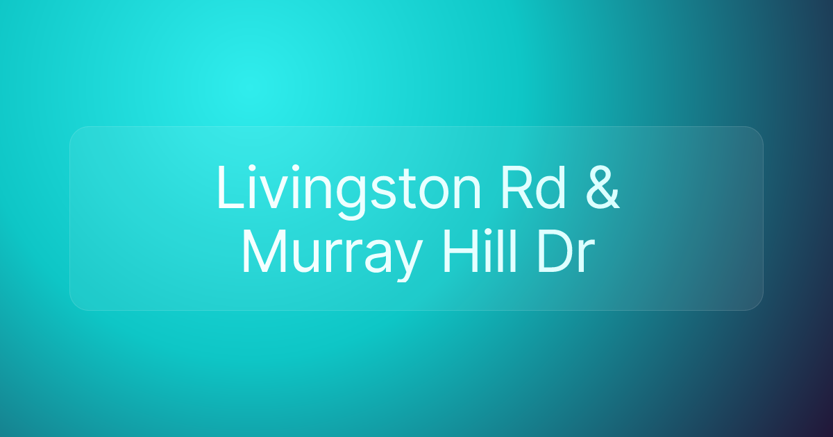 Livingston Rd & Murray Hill Dr